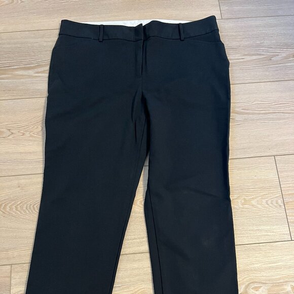 Talbots Hampshire Ankle Black Pants Sz 16 Office Career Sleek and sophisticated - Picture 1 of 10